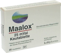 MAALOX 25 mVal Kautabletten