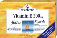 GESUNDFORM Vitamin E 200 mg Kapseln
