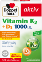 DOPPELHERZ Vitamin K2+D3 1000 I.E. Tabletten